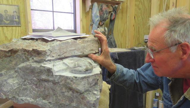 Photo: Ron Grunwald Checking out the progress on the