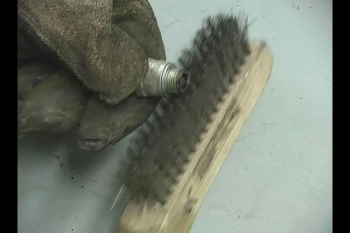 Wrap in a cloth rag and repeat. Apply a coat of air filter oil. http://www.