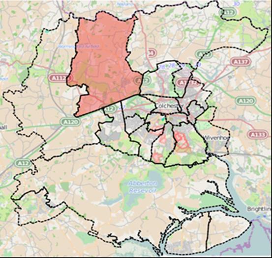 Part of Fordham & Stour ward and West Bergholt & Eight Ash Green Workplace zone 3 4% 2% 3% < 1 < 8% 4% Underground, metro, light rail or tram < 63% From: Fordham & Stour and West Bergholt & Eight Ash