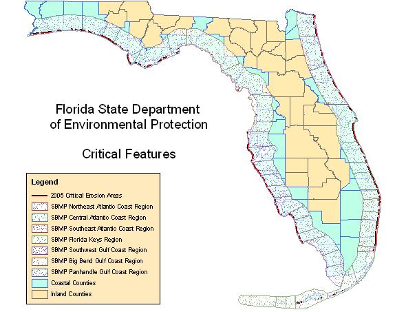 SOURCE: Florida State Department of Environmental Protection Strategic Beach Management Plan Figure 7.