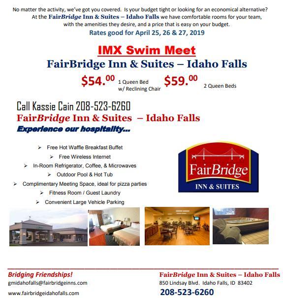 Accommodations: FairBridge Inn and Suites, 850 Lindsay Blvd.