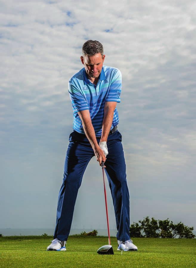2. SET-UP: GET THE BASICS RIGHT FOR CONSISTENCY Driver set-up By Darren Parris Tee the ball up on your left heel and load