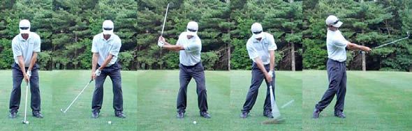This drill will create more efficient use of the right arm from start to finish. Repeat this drill as many times as you like until you feel each move is fully integrated into your swing.