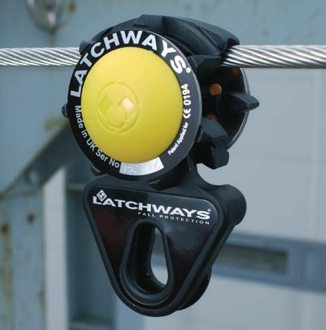 The cable is tensioned by Latchways unique tensioning device; single pans can be up to 60 m in length, longer lengths requiring intermediates.