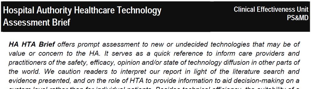 9 HTA Agency websites