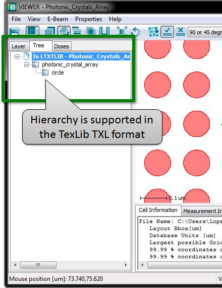 TextLib TXL TEXTLIB 9.0.0 UNIT MICRON RESOLVE 0.001 BEGLIB STRUCT circle LAYER 0 DATATYPE 0 C 0.050 0.00,0.00 (0.000 360.