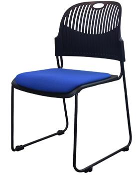 STACKING GUEST COMPARE: VALUE SERIES STACK 3133 Stacking Guest Black Fabric Seat 3133 Stacking Guest Blue Fabric Seat -Stacking Guest -