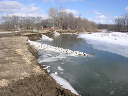 habitat Cause deep water pools on outside bends to fill-in Embarras River: EIU study of 21 Bendway