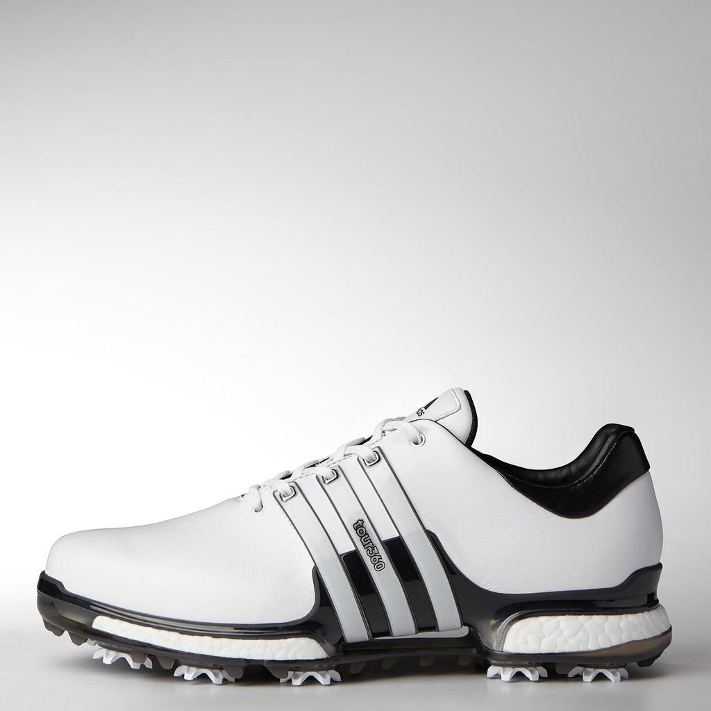 New Outsole Top Plate An upgraded outsole top plate in the new TOUR360 sits above the boost midsole, allowing the shoe to accommodate natural foot flection that occurs during the golf swing.
