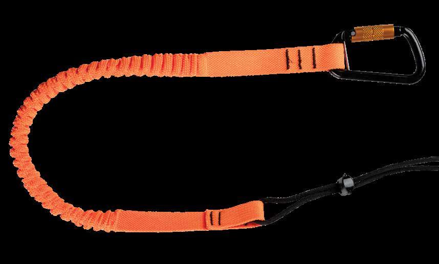 Minimum resistance reduces extension fatigue. Woven integrated elastic for shortest retraction length, minimizes entanglement issues when climbing or working in close quarters.