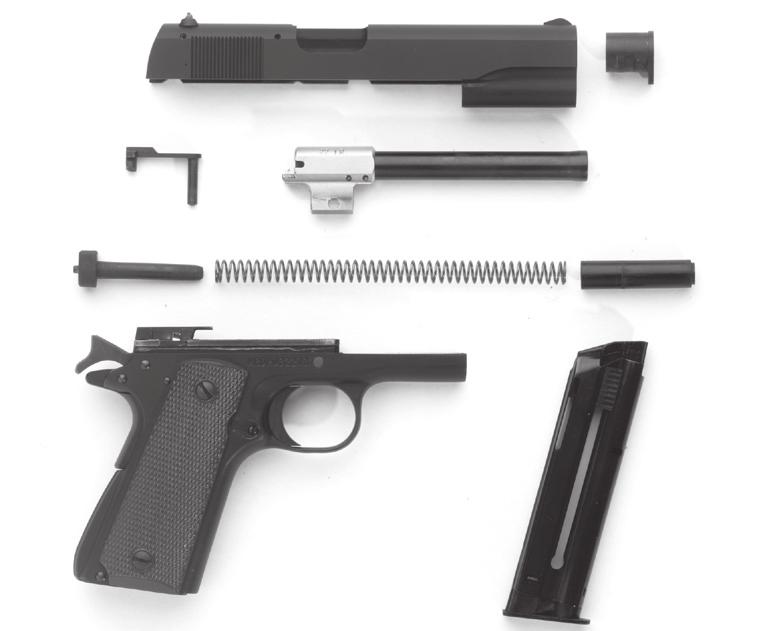Figure 24 Slide Barrel Bushing Slide Stop Recoil Spring Guide Barrel Recoil Spring Recoil Spring Plug Frame Magazine 28 Disassembly to this point is sufficient for normal maintenance of the pistol.