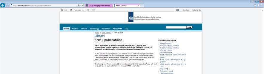 A complete list of all KNMI-publications (1854 present) can be found on our website www.knmi.