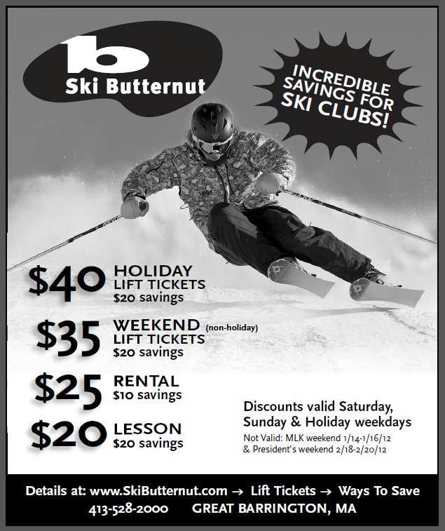 Page 9 Sale, Swap, Buy or Barter For Sale: Bulk tickets (CSC Members only): 3 Okemo, 6 Killington, 2 Mt Snow, 2 Stratton, and 2 Magic. Contact John at: johno911@gmail.