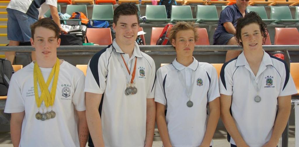 GMAS SWIMMING CLUB GMAS Swimming Club : Jack Griffiths, Mathew Blake, Nick Button and Brent Blakers October 2015 BUNBURY OPEN MEDAL WINNERS THANK YOU SWA Qualifying Meet 24 th & 25 th October The SWA