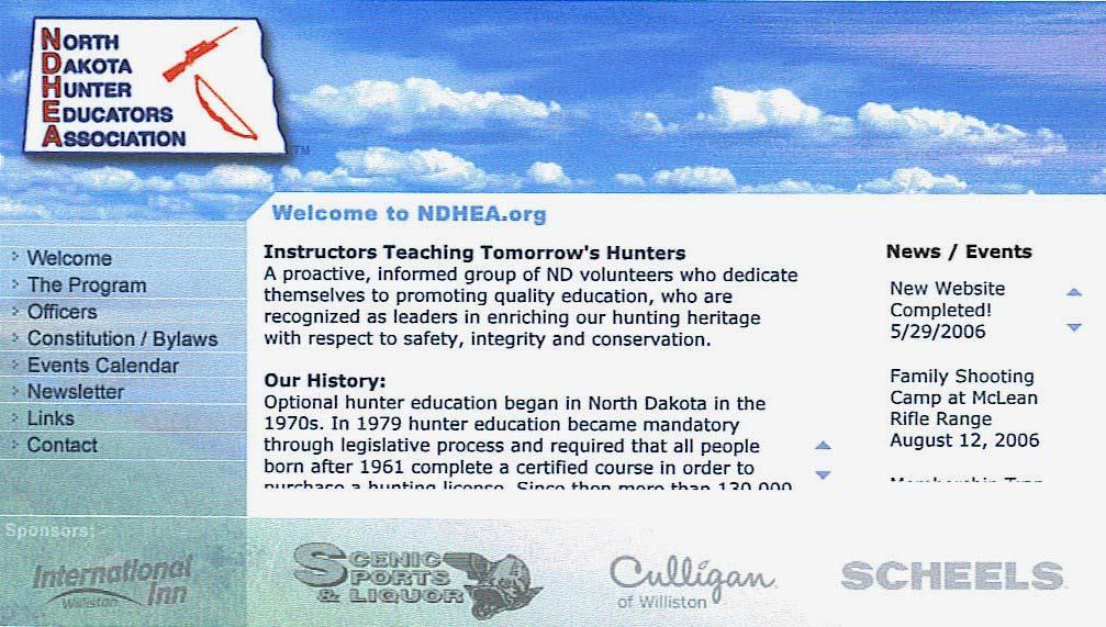Welcome Welcome to the to NDHEA the NDHEA Webpage.jpg Take a look at the NDHEA website when you can.