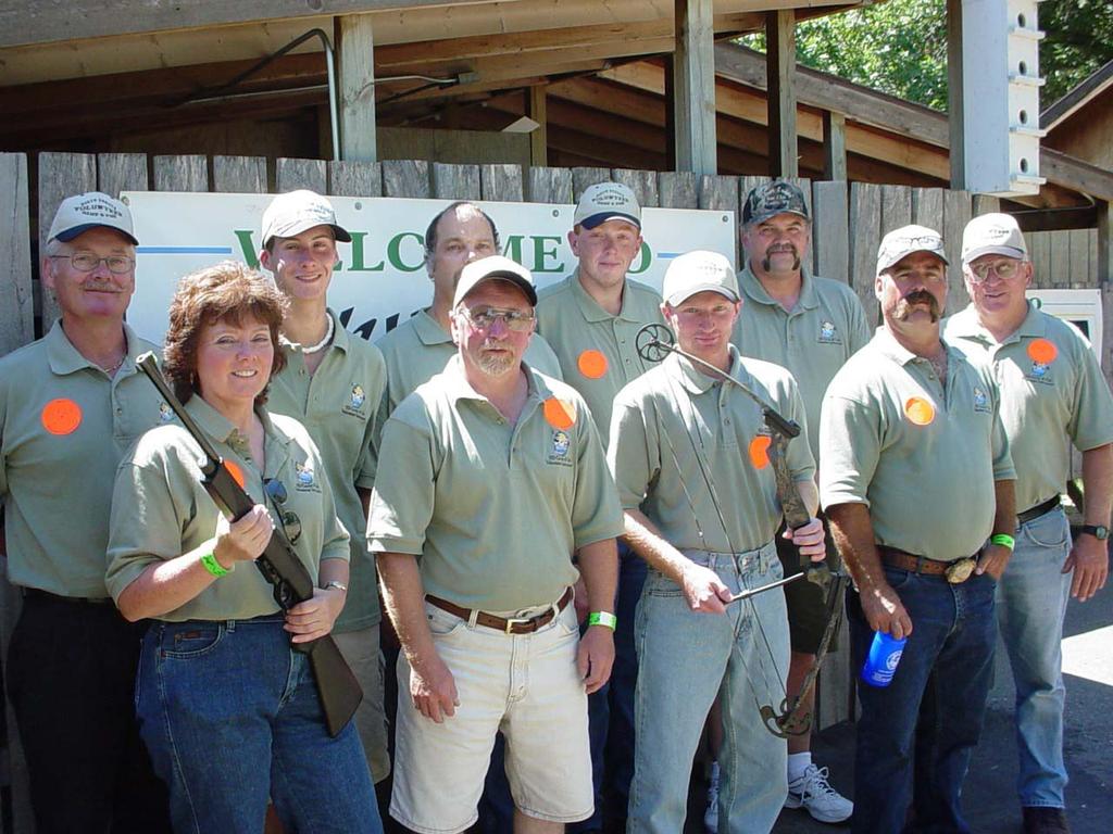 Some of the Volunteers for the 2006 Pathways to Hunting These are some of the 2006 Pathways to Hunting Instructors which volunteered to help at the ND State Fair in Minot in July 2006.