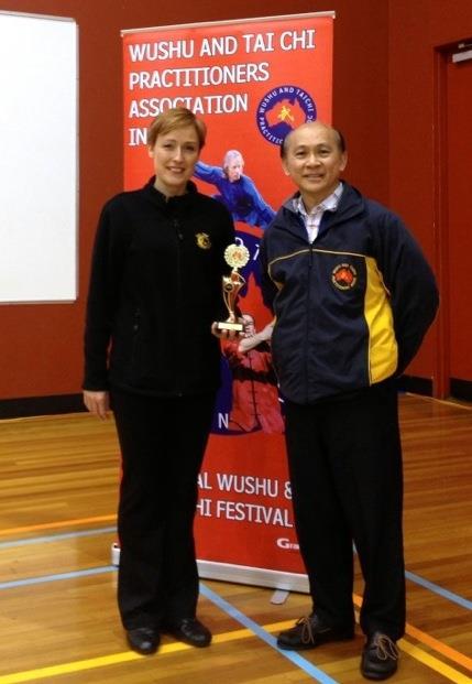 several gold medals as well as the coveted Female Taijiquan Champion trophy Warmest congratulations to both of them!