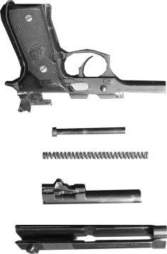 Disassemble the Pistol, Continued Disassembly Diagram Once disassembly is complete, the