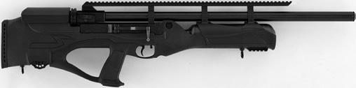 Section I. SPECIFICATIONS The Hatsan Hercules Bully PCP rifle has a 17-shot magazine in.177 (4.5mm), 14-shot magazine in.22 (5.5mm), 13-shot magazine in.25 (6.35mm), 10-shot magazine in.30 (7.