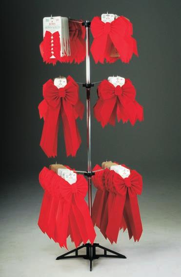 pack, 2 loop 7430-136 PIECE VELVET BOW ASSORTMENT WITH RACK 7431-114 PIECE RED VELVET BOW ASSORTMENT WITH RACK 12 - #7320 - Red Velvet Bows,