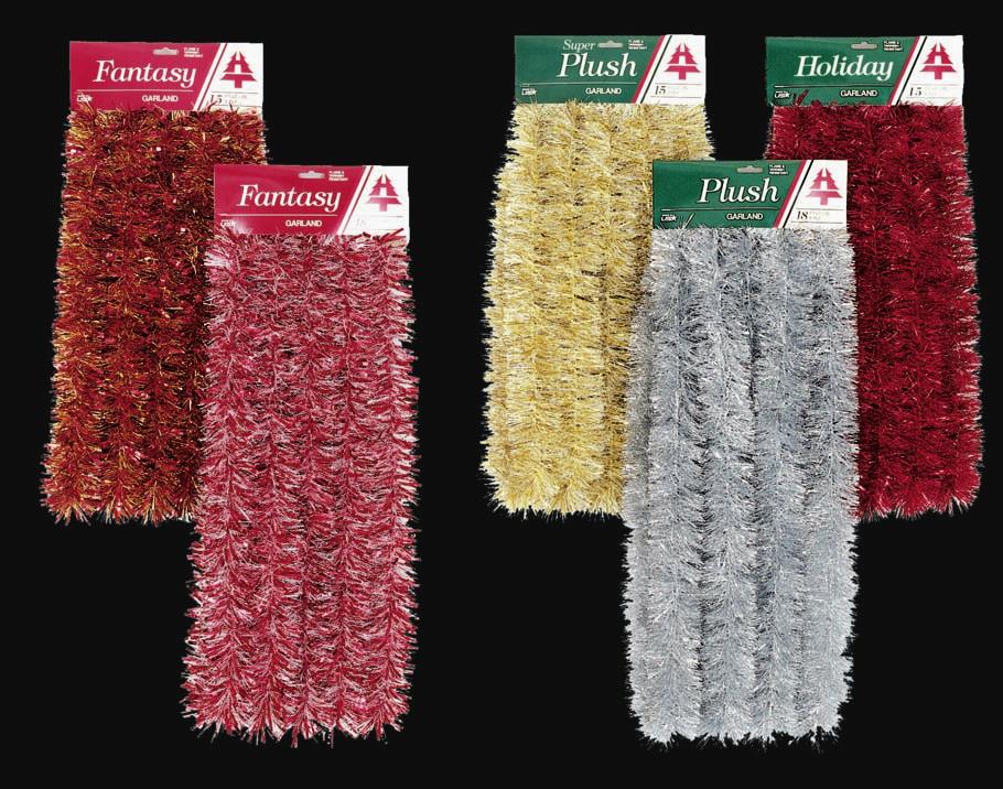 Plush Garlands FOUR PLY, PLUSH FIVE & SIX PLY, SUPER PLUSH NINE PLY PROUDLY MANUFACTURED IN AMERICA CASCADE 3265 LC 2 ¹ ₄" 50 ft.