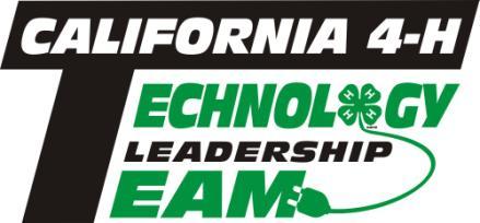 CA 4-H Technology Leadership Team Applications Now Available Are you a 4-H member or volunteer with experience and interest in technology?