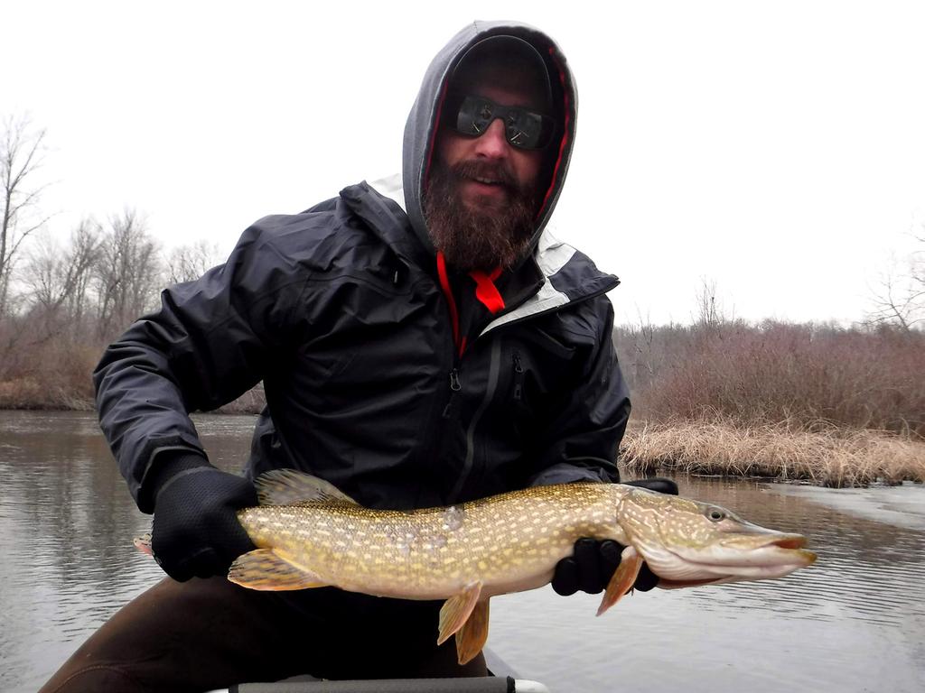 Brandon s first ever Pike on the fly.