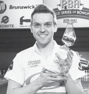 5, 2017) Thanks in part to a commanding performance in the end-of-season GEICO PBA World Series of Bowling in Reno, which included his first major title in the PBA World Championship, 24-year-old E.J.