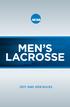 MEN S LACROSSE 2017 AND 2018 RULES