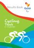 Results Book. Cycling. Track September