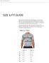 SIZE & FIT GUIDE. Men s Tops
