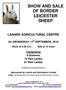 SHOW AND SALE OF BORDER LEICESTER SHEEP