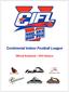 Continental Indoor Football League. Official Rulebook 2010 Season