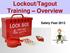 Lockout/Tagout Training Overview. Safety Fest 2013