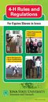 4-H Rules and Regulations