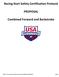 Racing Start Safety Certification Protocol PROPOSAL. Combined Forward and Backstroke