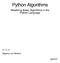 Python Algorithms. Mastering Basic Algorithms in the Python Language. Magnus Lie Hetland