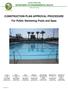 CONSTRUCTION PLAN APPROVAL PROCEDURE For Public Swimming Pools and Spas
