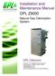 Installation and Maintenance Manual GPL Z9000