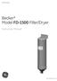 Becker* Model FD-1500 Filter/Dryer
