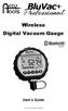 Wireless Digital Vacuum Gauge User s Guide