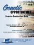 Genetic OPPORTUNITIES. Female Production Sale. Saturday, October 3, :00 pm (cst) At the Ranch, Arapahoe, NE. 160 Plus Females Sell