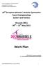 29 th European Women s Artistic Gymnastics Team Championships Juniors and Seniors. Brussels (BEL) 09 th 13 th May Work Plan