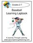 Baseball Learning Lapbook