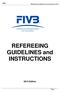 REFEREEING GUIDELINES and INSTRUCTIONS
