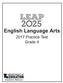 English Language Arts Practice Test Grade 43