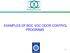 EXAMPLES OF BOC VOC ODOR CONTROL PROGRAMS