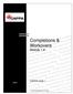 Completions & Workovers Module 1.9