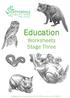Education. Worksheets Stage Three. Designed in conjunction with ACARA curriculum