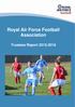 Royal Air Force Football Association. Trustees Report